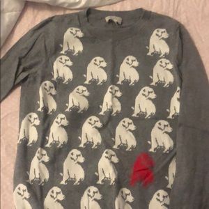 Gray Sweater with dogs